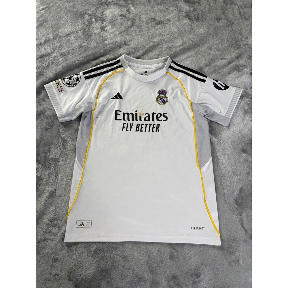Adidas Emirates Fly Better Mbappé 10 Soccer Jersey Real Madrid 10 Kids Size 28